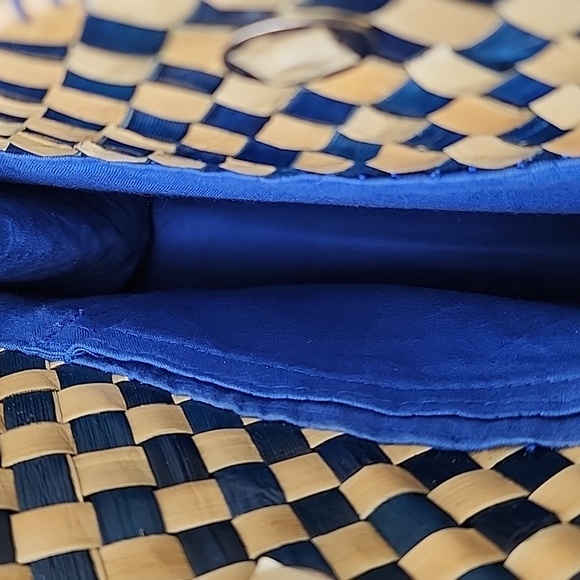 Palm leaf woven tote bags with lining. - Picture 6 of 6